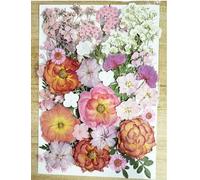Natural Dried Pressed Mix Flowers Leaves , 41 Pieces, Many Varieties, for Cake Decorating, Jewelry Making DIY Art Crafts, Candle Making, Nails Décor, Soap Making, Phone Case (48pcs big flower)