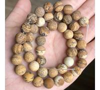 Natural Dull Polish Matte Pink Zebra Jaspers Stone 4/6/8/10mm Round Loose Beads for Jewelry Making DIY Bracelet Necklace 15 Inch-Matte Picture jasper-8mm Approx 46-48pcs
