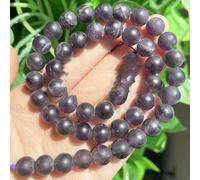 Natural Dull Polish Matte Pink Zebra Jaspers Stone 4/6/8/10mm Round Loose Beads for Jewelry Making DIY Bracelet Necklace 15 Inch-Matte amethyst-10mm Approx 34-36pcs