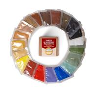 Natural Earth Paint Pigment Sample Pack - 20 Non-Toxic, Archival Earth & Mineral Pigments for DIY Paint - Eco-Friendly, Sustainably Sourced Colors - No Fillers or Additives
