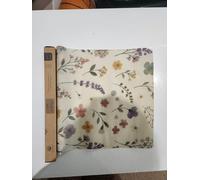Natural Ecofriendly Reusable Beeswax Food Wraps Organic Wrapper for Sandwich Cheese Fruit Bread Snacks Vegitables Sustainable Zero Waste Plastic-Free Washable Bio Degradable (Wild Flower)
