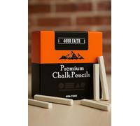Natural Edible Limestone Slate Pencils, White Chalk Sticks- Pack of 30