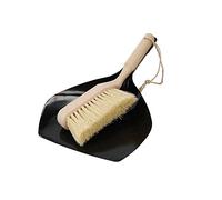 Natural Elements Eco-Friendly Dustpan and Brush, Robust Beechwood and 100% Recycled Plastic