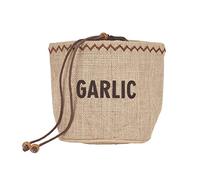 Natural Elements Eco Garlic Storage Bag with Drawstring, Jute / 100% Cotton