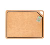 KitchenCraft Natural Elements Eco Chopping Board, Craft Paper/Resin, Brown, 44 x 32.5 cm