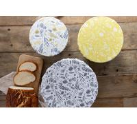 Kitchencraft Set Organic Cotton Food Cover 3 Units Yellow