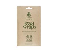 Natural Elements Set of Three Beeswax Food Wraps in Yellow Natural Elements Yellow