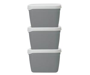 Natural Elements StackableFood Container Set in Grey Natural Elements Grey