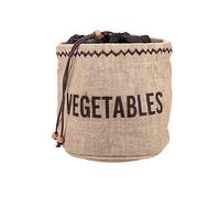Natural Elements Vegetable Storage Bag, Hessian, Brown, 2 x 2 cm | Breathable weave circulates air to prevent condensation and blocks out light to keep produce fresh for longer.