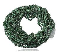 Natural Emerald Gemstone Nuggets Chips Loose Strand Beads, 34 Inch Length, Green Color, Jewelry Making, Wholesale Price, Prepared Exclusively by .-B09716HRMRNAMZ