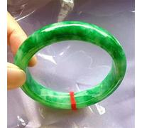 Natural Emerald Green 54-62mm Bracelet Elegant Princess Gift Best Mother for Girlfriend (Gem Color : L 58mm-60mm)