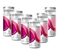 Natural Energy Sparkling Fruit Drink Can 330ml - Orange & Mango,Berry & Dragon,Apple & Grape Flavored Fruit Drink Cans - pys (6 x Cans, Berry & Dragon Drink 330ml)