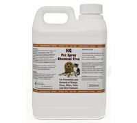 Natural Enzymes KG Pet Spray 2000ml Rids & Protects from Mange, Fleas, Ticks, Mites & Itchy Skin Problems, Promotes Hair Re-Growth. SLS, Paraben, Pesticide & Chemical Free