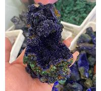Natural Euclase and Malachite Paragenetic Specimen Crystal Stone and Crystal