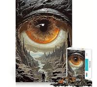 Natural Eyes Vintage Hard Jigsaw Puzzle for Adults 1000 Pieces Think Toy Peaceful Fun Clean Cut Fine Art Piece (38x26cm)
