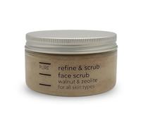 Natural Face Scrub & Pore Refiner - Detoxifying Walnut & Zeolite Exfoliator for Blackheads and Dull Skin, 100g by PURE Spa Skincare