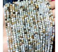 Natural Faceted Jades Agates Amazonite Quarts Stone Round Loose Spacer Bead for Jewelry Making DIY Bracelet Accessories 2 3 4.0mm-Colorful -4.0mm 90pcs Beads