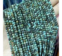 Natural Faceted Jades Agates Amazonite Quarts Stone Round Loose Spacer Bead for Jewelry Making DIY Bracelet Accessories 2 3 4.0mm-African Turquoise-4.0mm 90pcs Beads