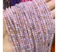Natural Faceted Jades Agates Amazonite Quarts Stone Round Loose Spacer Bead for Jewelry Making DIY Bracelet Accessories 2 3 4.0mm-morganite-2mm 170pcs Beads
