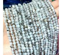 Natural Faceted Jades Agates Amazonite Quarts Stone Round Loose Spacer Bead for Jewelry Making DIY Bracelet Accessories 2 3 4.0mm-Tianshan Blue-4.0mm 90pcs Beads