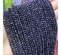 Natural Faceted Jades Agates Amazonite Quarts Stone Round Loose Spacer Bead for Jewelry Making DIY Bracelet Accessories 2 3 4.0mm-Blue Sand Stone-4.0mm 90pcs Beads