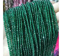 Natural Faceted Jades Agates Amazonite Quarts Stone Round Loose Spacer Bead for Jewelry Making DIY Bracelet Accessories 2 3 4.0mm-Synthetic Emerald-3.0mm 120pcs Beads