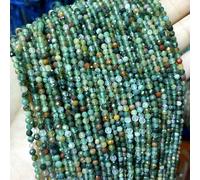 Natural Faceted Jades Agates Amazonite Quarts Stone Round Loose Spacer Bead for Jewelry Making DIY Bracelet Accessories 2 3 4.0mm-India agate-2mm 170pcs Beads
