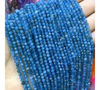 Natural Faceted Jades Agates Amazonite Quarts Stone Round Loose Spacer Bead for Jewelry Making DIY Bracelet Accessories 2 3 4.0mm-Apatite-2mm 170pcs Beads