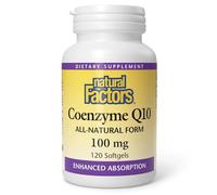 Natural Factors 100% Natural CoQ10 (100mg, 120 Softgels)
