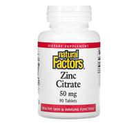 Natural Factors, Zinc Citrate, 50 mg, 90 Tablets