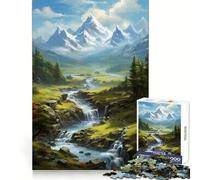 Natural Fantasy Landscape Jigsaw Puzzles for Adults 1000 Piece Reason Skill Toy Anxiety Relief Exact Cut Elegant Gift (38x26cm)