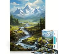 Natural Fantasy Landscape Jigsaw Puzzles for Adults 1000 Piece Reason Skill Toy Anxiety Relief Exact Cut Elegant Gift (38x26cm)