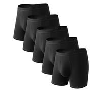 Natural Feelings 5 Pack Bamboo Boxers Mens Underwear Soft and Breathable Mens Boxers Shorts Multipack M