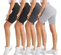 Natural Feelings Buttercloud 4 Pack High Waist Biker Shorts for Women 8"