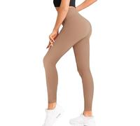 Natural Feelings Buttercloud High Waisted Leggings for Women Tummy Control Workout Leggings Soft Athletic Yoga Pants, Cocoa, Large-X-Large