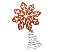 Natural Felt Snowflake/Star Tree Toppers Holiday Decoration Ideal For Living Room Or Shop Display Christmas Accessory Christmas Tree Toppers