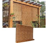 Natural Fence Bamboo Outdoor Windbreak Garden Mosquito Net 110x250cm Roll up Garden Fencing Effective Privacy Protection for Balcony & Terrace
