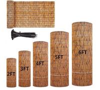 Natural FencingBambooFence 1FT to 6FT Height 16.4FT Length UV Protect Easy Inllat for BackyardGardenVersatileDecor