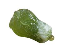 Natural Feng Shui Green Jade Necklace Pendant for Women Genuine Yoga Ice Seed Pak Choi Fashion Auspicious
