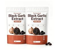 Natural Fermented Black Garlic Extract, Boost Energy, Odorless Aged Black Garlic Organic ,2Pcs