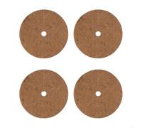 Natural Fiber Plant Mulch Rings 4-Pack Brown(25cm)