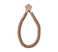 Natural Fiber Rope And Wood Roll Holder NonDrill Design Tissue Storage And Towel Shelf For Rental Homes Wooden Tissue Box