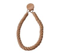 Natural Fiber Rope And Wood Roll Holder NonDrill Design Tissue Storage And Towel Shelf For Rental Homes Wooden Tissue Box