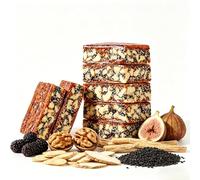 Natural Fig Walnut Pie, 6 Natural Ingredients, 0 Additives, Individual Packaging, 200g/10 Pieces