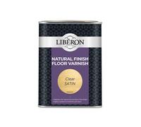 Natural Finish Floor Varnish Clear Satin 1 litre Liberon Clear 1L