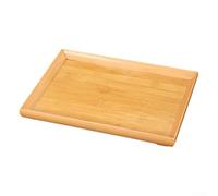 Natural Finish Rectangular Serving Tray Made From Sustainably Sourced Wood For Responsible Home And Business Use(Large)