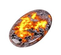 Natural Flame Stone - Flame Massage Stone | Meditation Aid, Decorative Object for Home, Collection, Study Room & Living Area