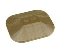 Natural, Flat Cap for Composite Fence Post of Plastic Eco Fencing Panels