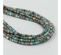 Natural Flat Round Stone Beads Abacus Shape Jaspers Quartzs Gems Beads for DIY Necklace Earrings Jewelry Making Accessori 2 * 4.0mm-NO.17 India Agate-About 15 Inch 150pc