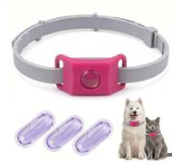 Natural Flea Collar for Dogs, Gentle Pest Defence Pendant, Waterproof Lightweight Tag, Alternative to Traditional Chemical Repellents (Pink)